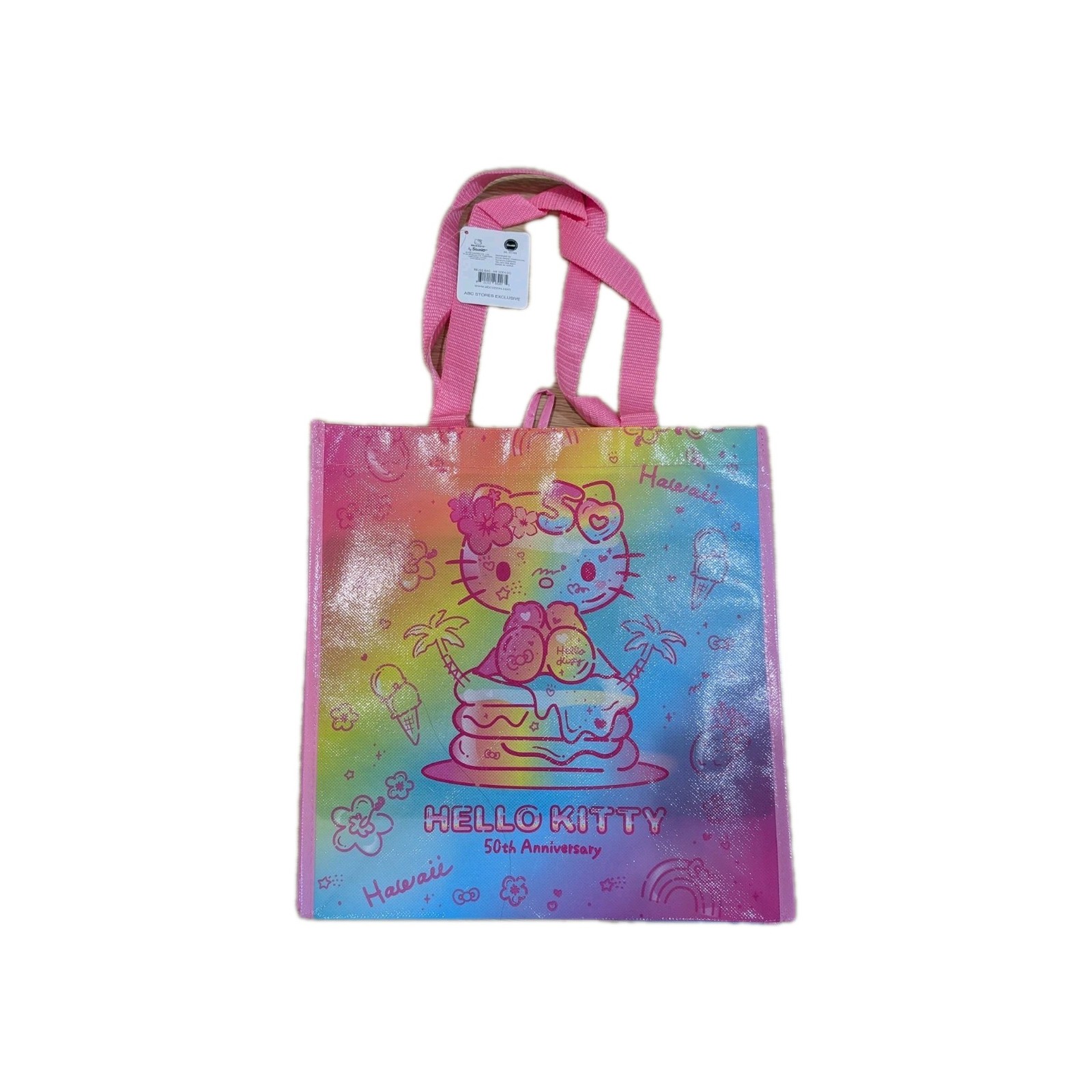 HAWAII Hello Kitty 50th Anniversary Limited Edition REUSABLE SHOPPING BAG TOTE