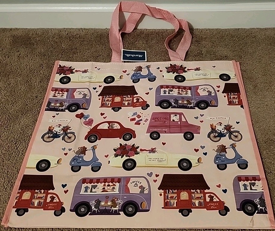 Marshalls – Super Cute Valentine’s Day Mice – Large Reusable Shopping Tote Bag