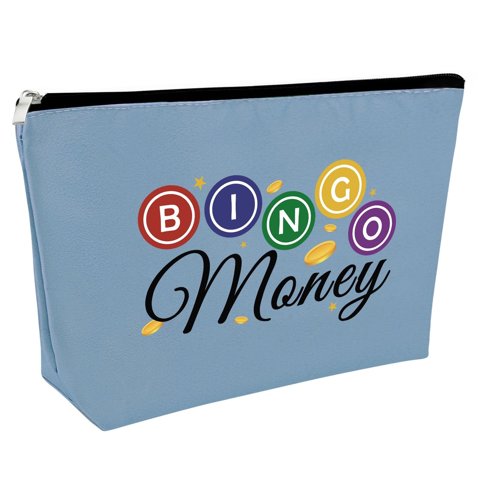 Bingo Money Makeup Bag – Casino Lovers Blue-Bingo Lover Gifts
