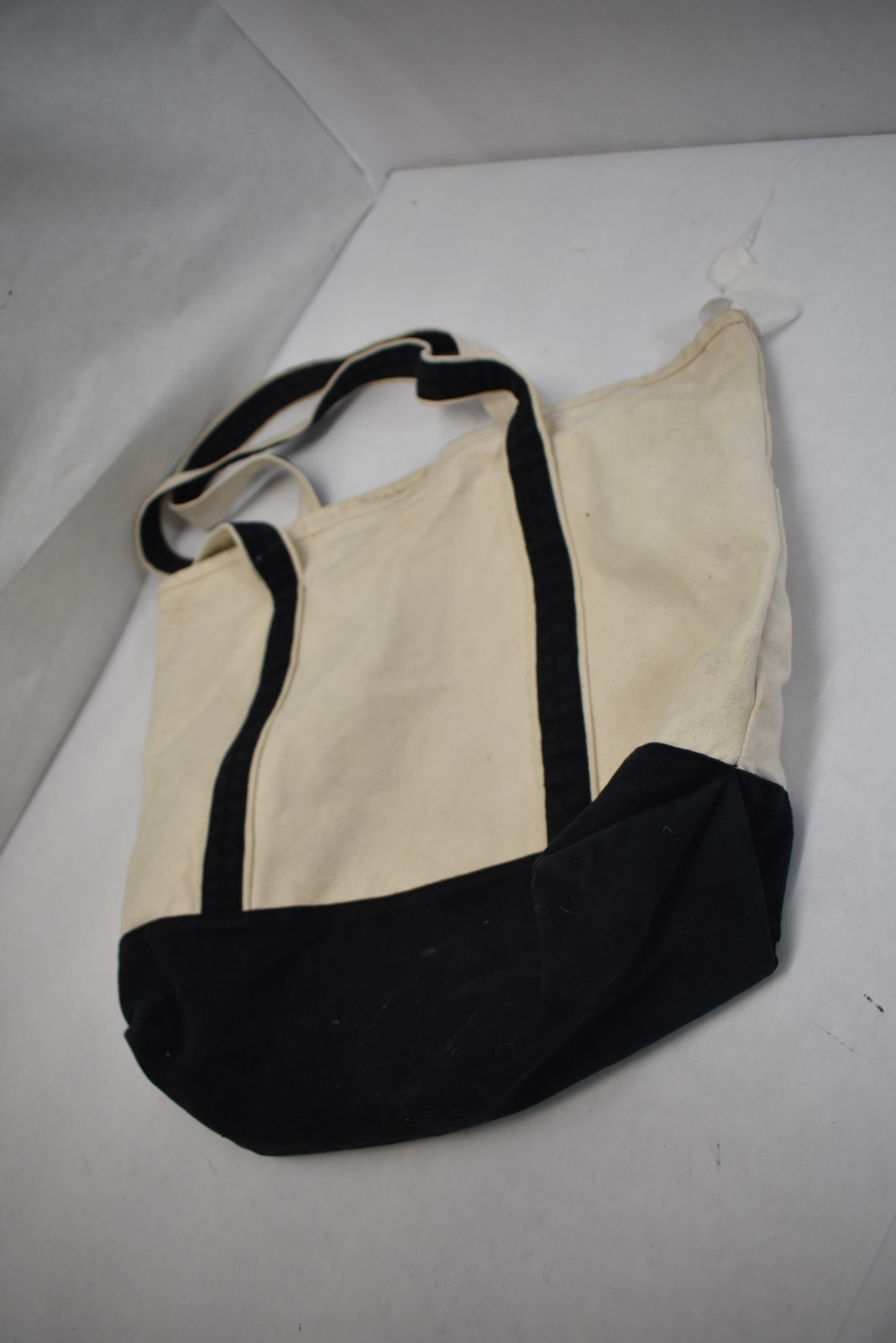 Organic Cotton Mart Extra Large Canvas Tote Bag Kahala MKT Black & Tan Bag