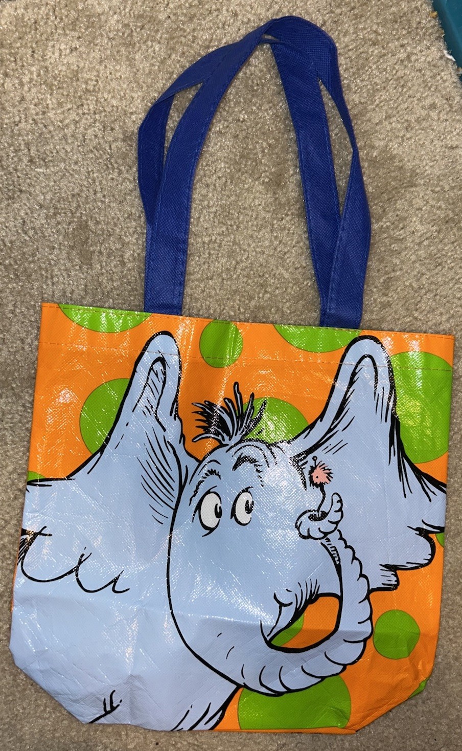 Dr. Seuss Reusable Bag 11.5″ X 10.2″ X 3.5″ Horton The Elephant Hears a Who Tote