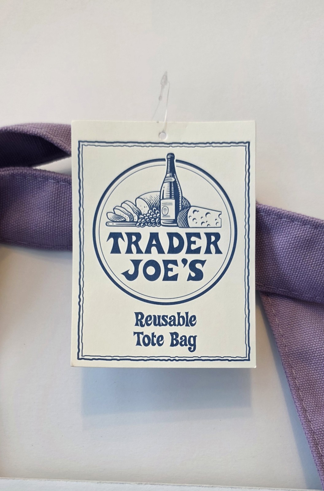 (Set of 2) Trader Joe’s Lavender Large & Mini Canvas Tote Bags NEW for 2026 💜