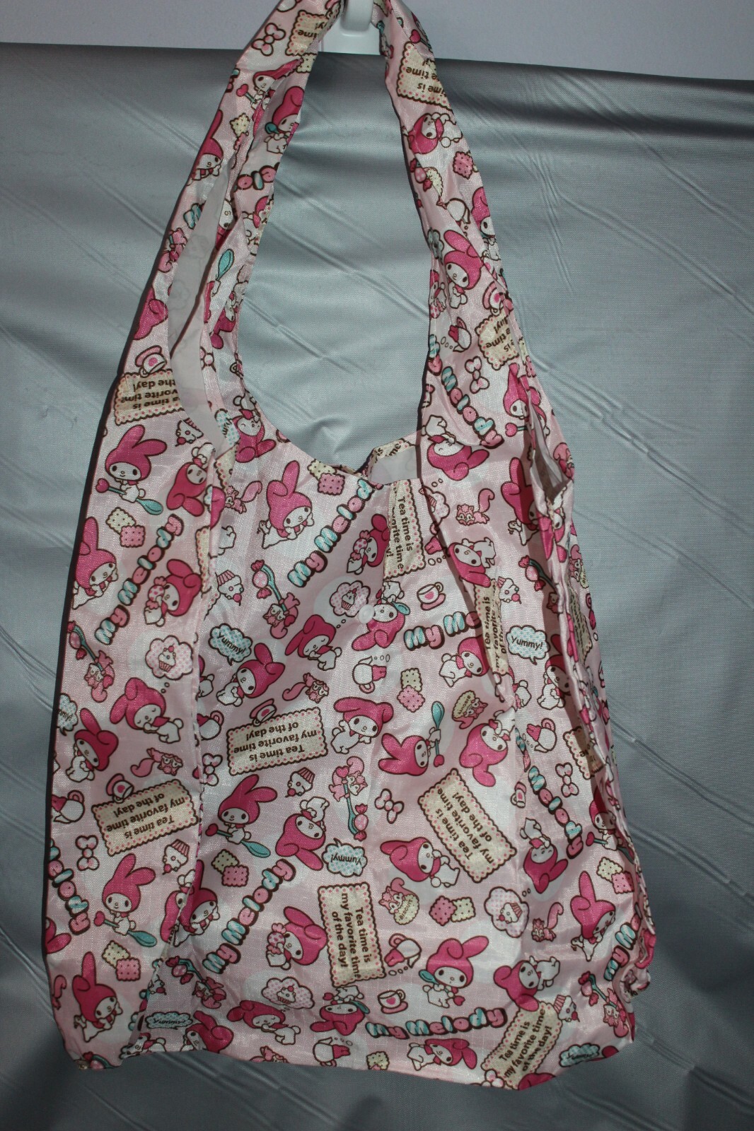 Hello Kitty My Melody Shopping Market Reusable Portable Bag With Cover