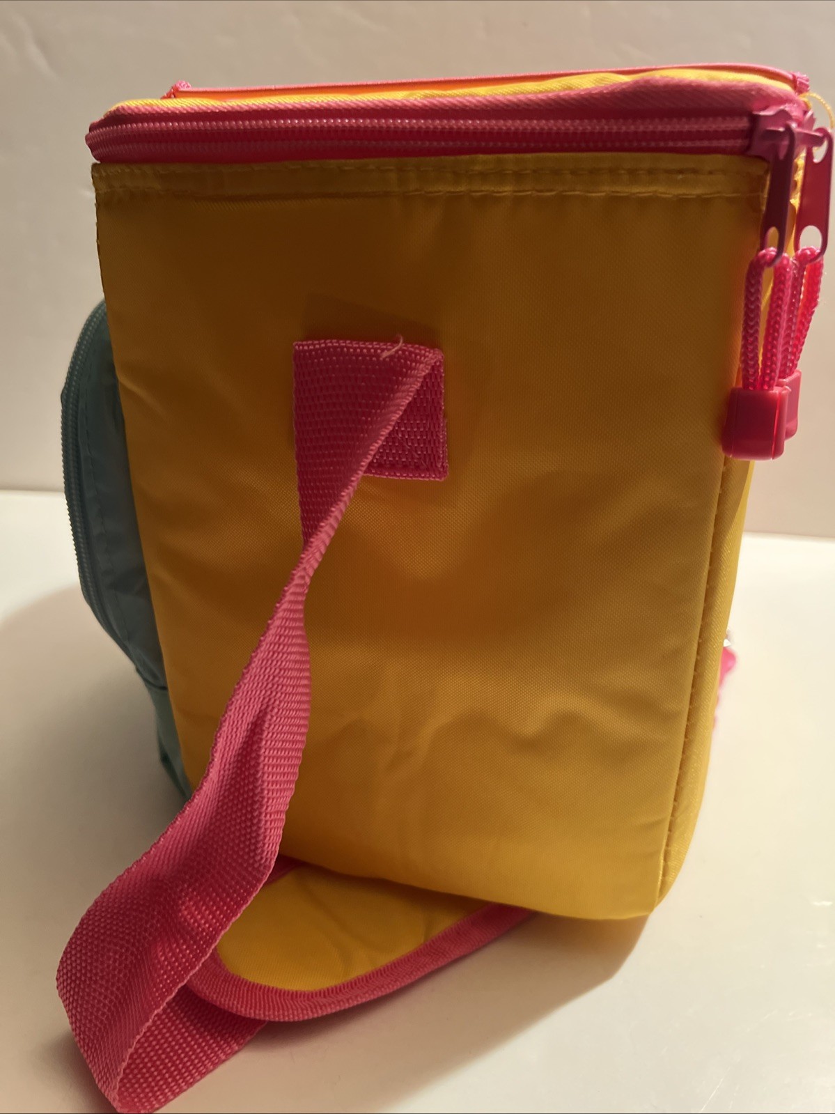Aldi Insulated Thermal Bag Cooler Summer Colors Pink Aqua Yellow Brand New Tags