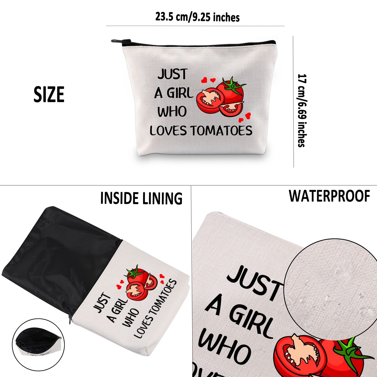G2TUP Tomato Lover Gift Who Loves Tomatoes White Bag
