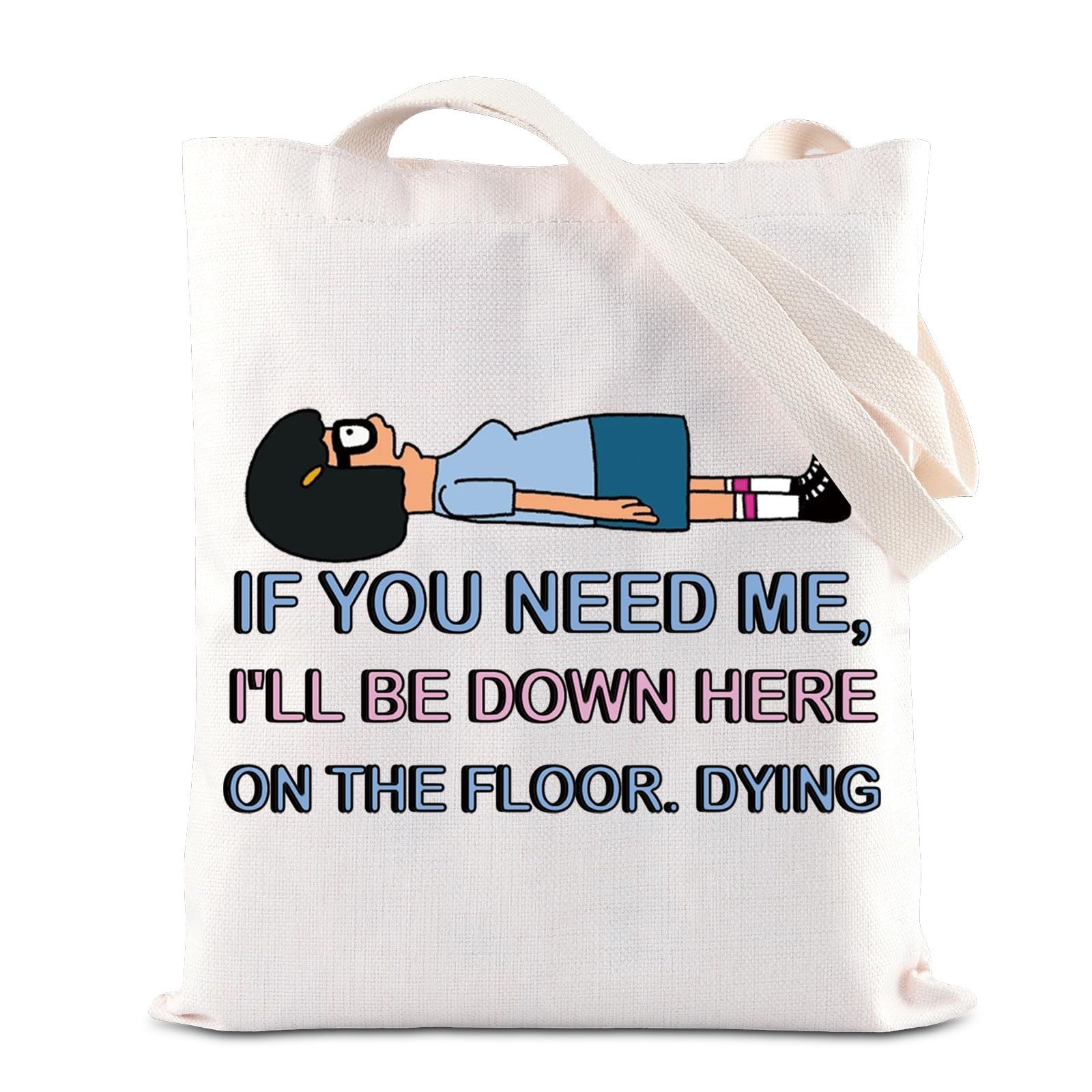 Cartoon Quote Gift Tina Belcher Makeup Bag TV Show One Size, white