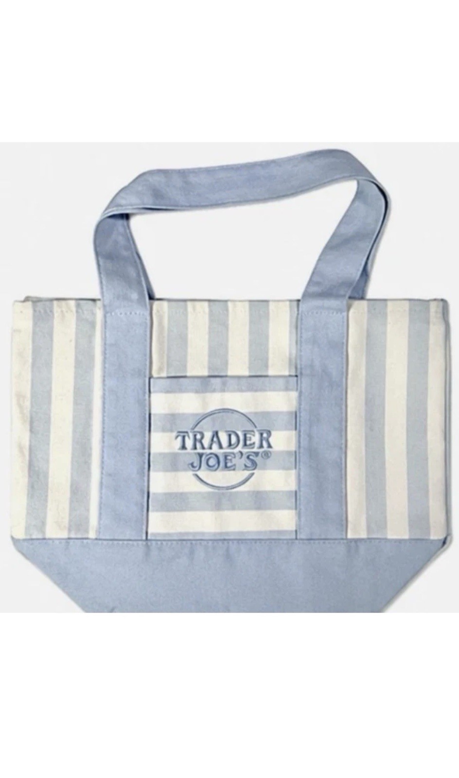 Trader Joe’s Mini Pastel Stripe Canvas Tote Bag Limited Edition Set Of 4!