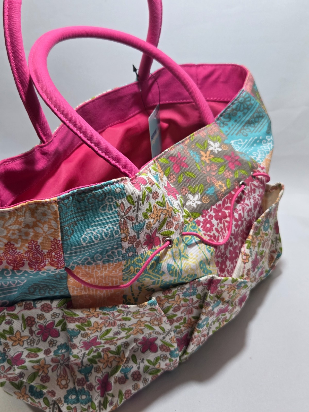 Retired Jo-Ann Fabrics Garden Tote Colorful Oversized Bag for Summer Flower