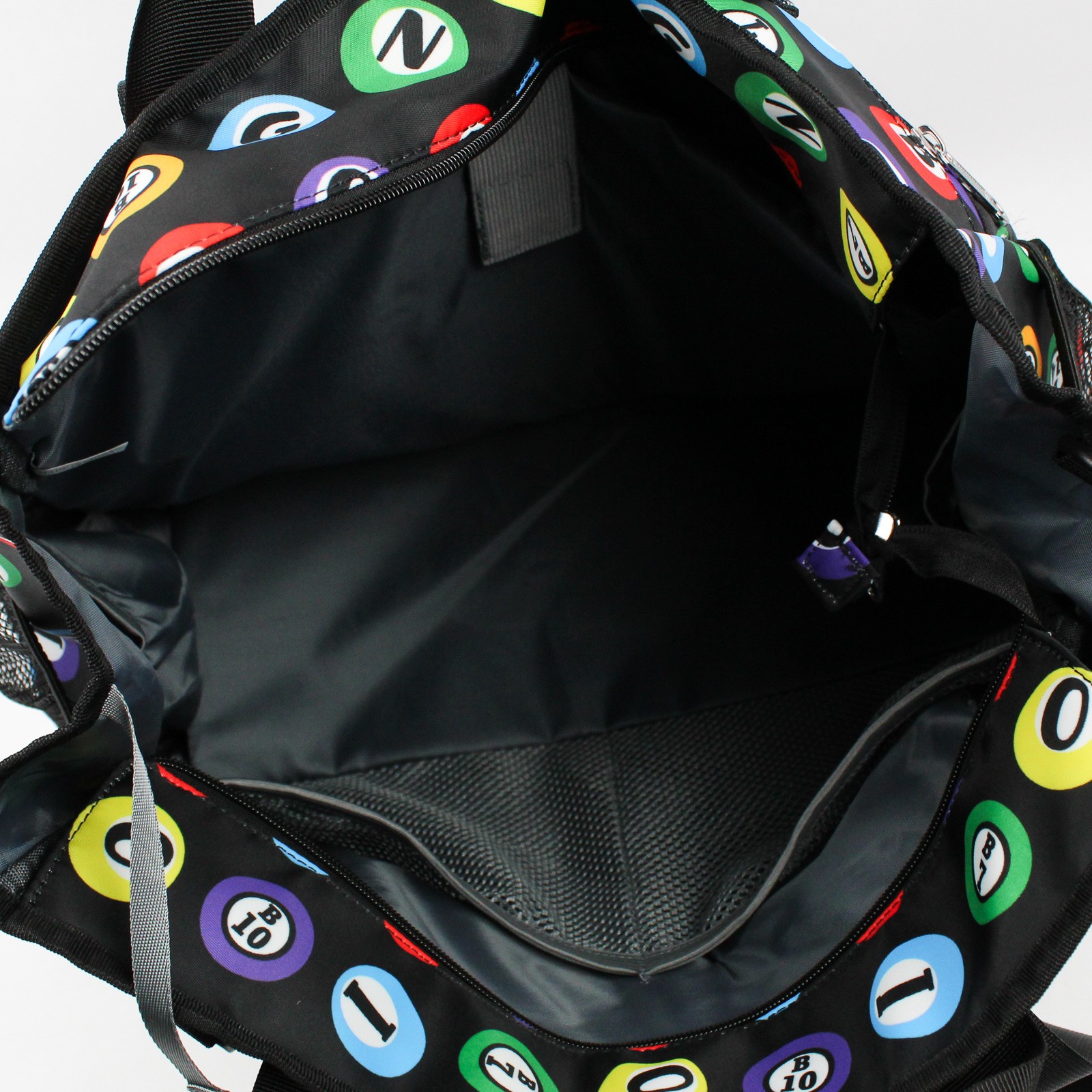 Unbranded Multicolor Pool Ball Print Reusable Travel Shopping Bag