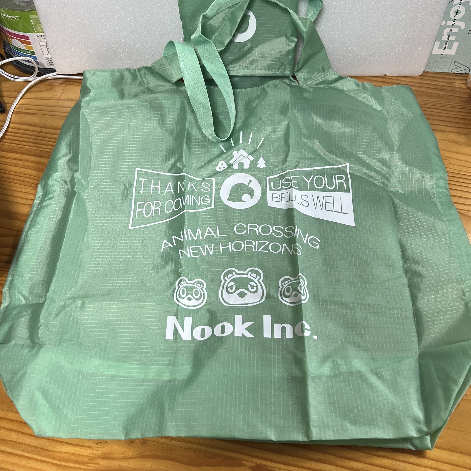 Animal Crossing x uniqlo Collaboration Pocketable Tote Bag Reusable Bags Nook