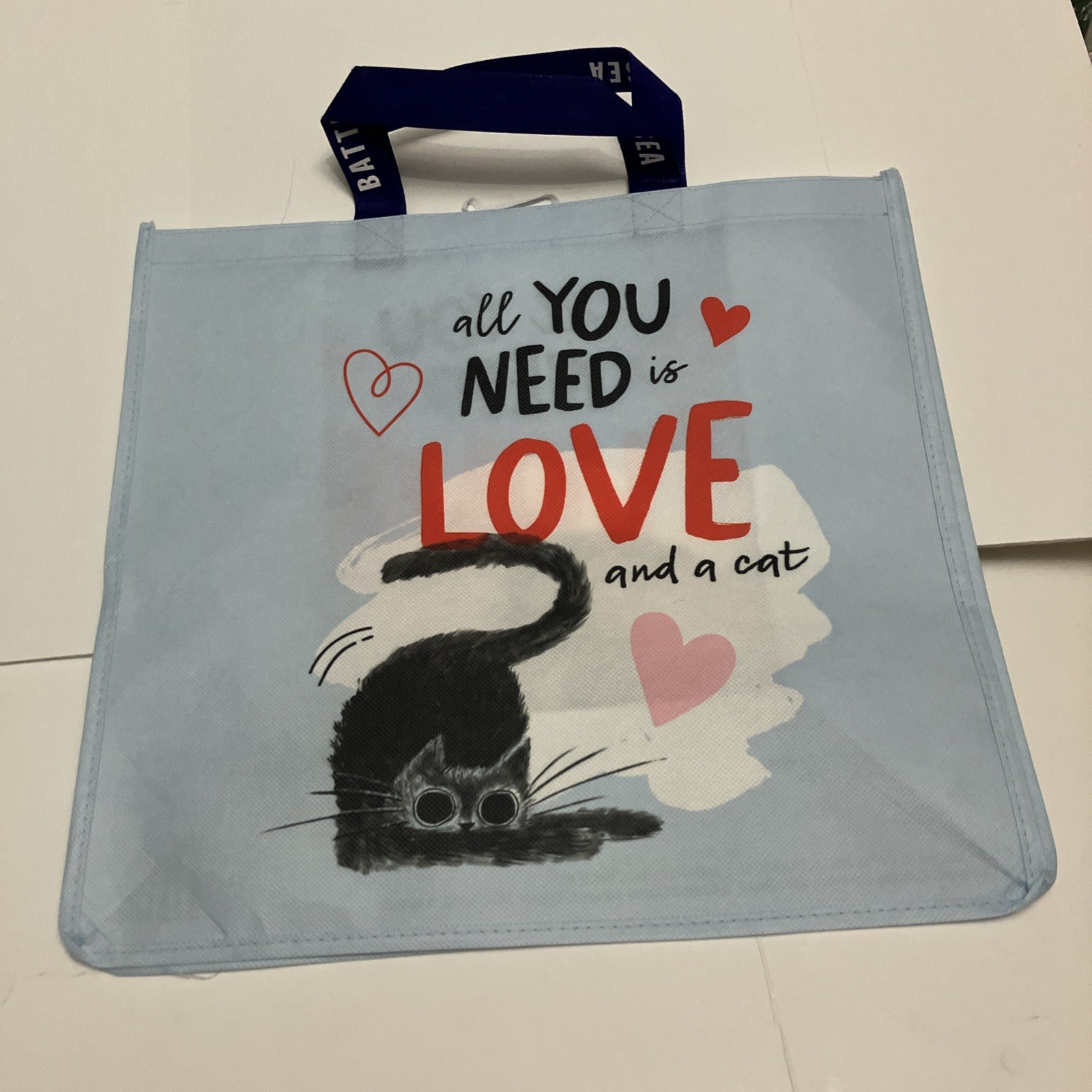 Tesco Battersea Cats and Dogs Home CAT Tote Bag All You Need is Love 2025 New