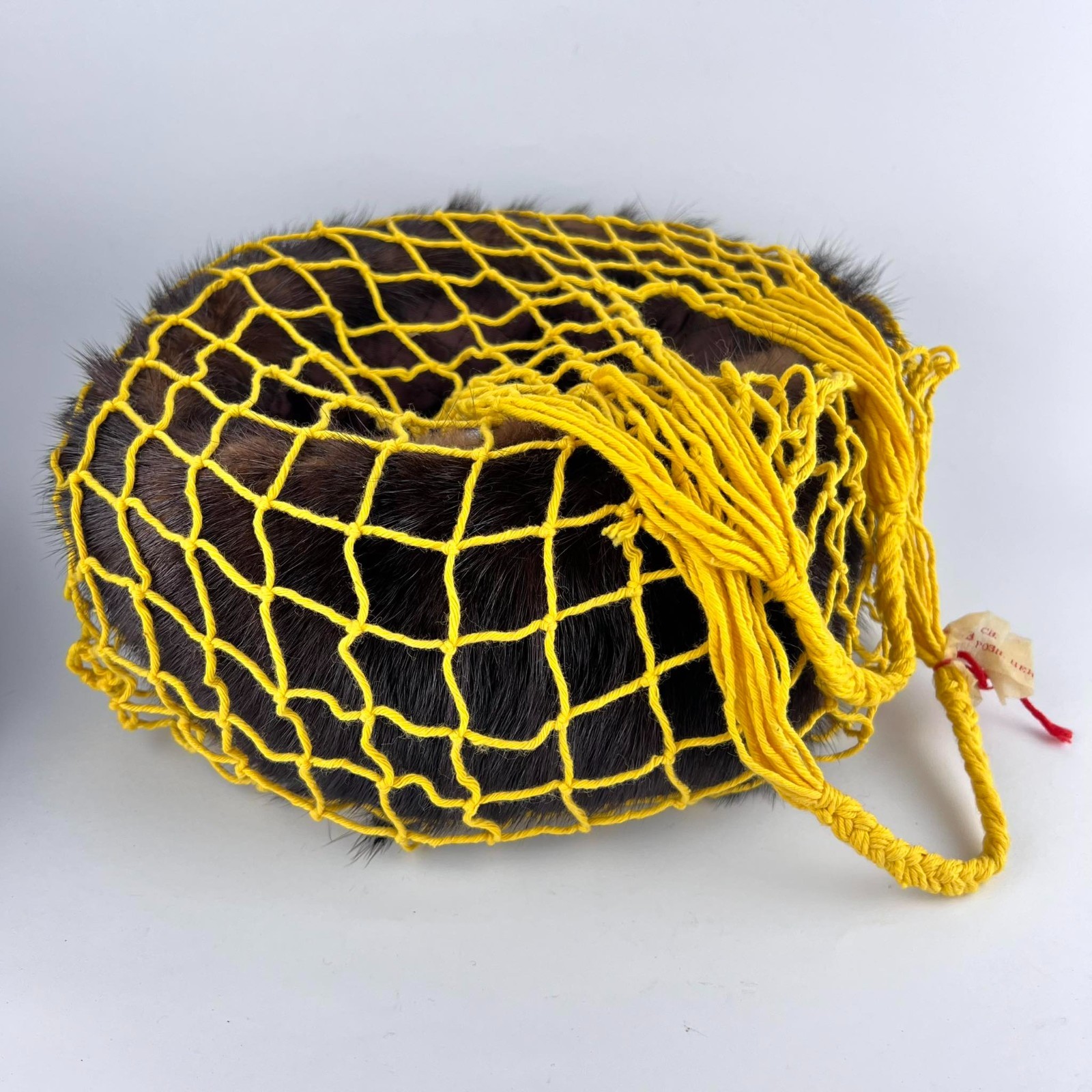 1970 Vintage Pair Eco Friendly Bag Shopping USSR Mesh Bag String Avoska Ukraine