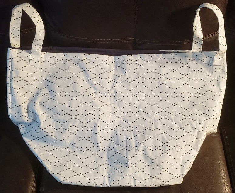 30×18 base 14×14 large ikea-like reusable bag made of cloth/canvar with lining
