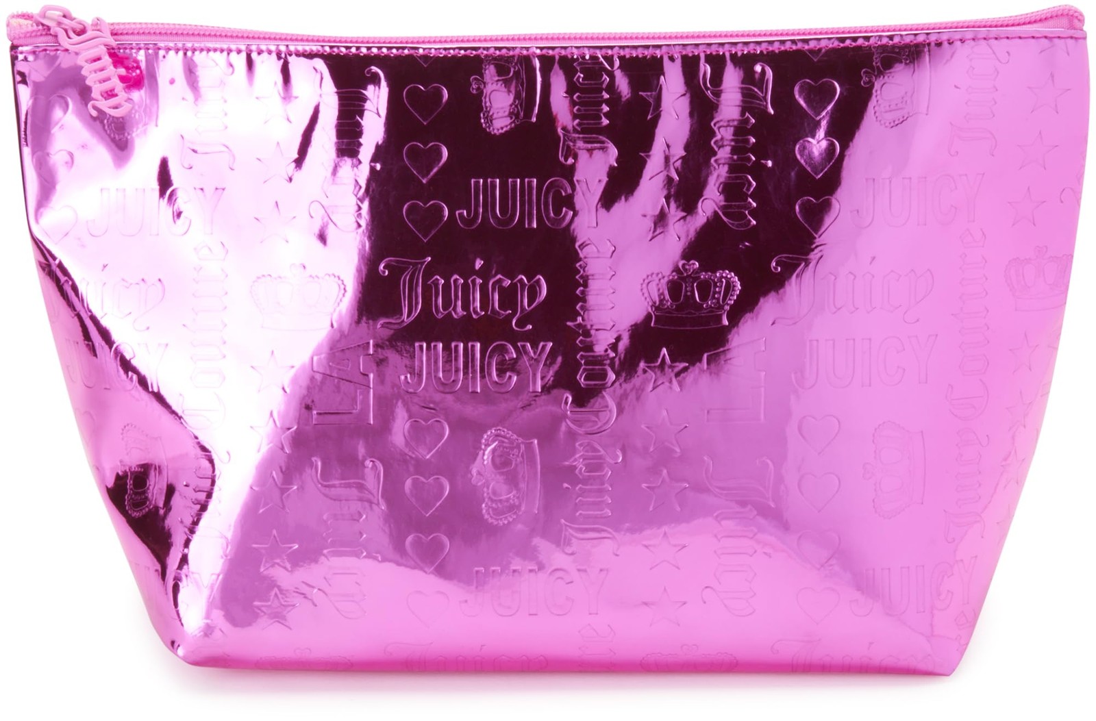 Juicy Couture Hot Pink Makeup Bag Cosmetics Organizer One Size,