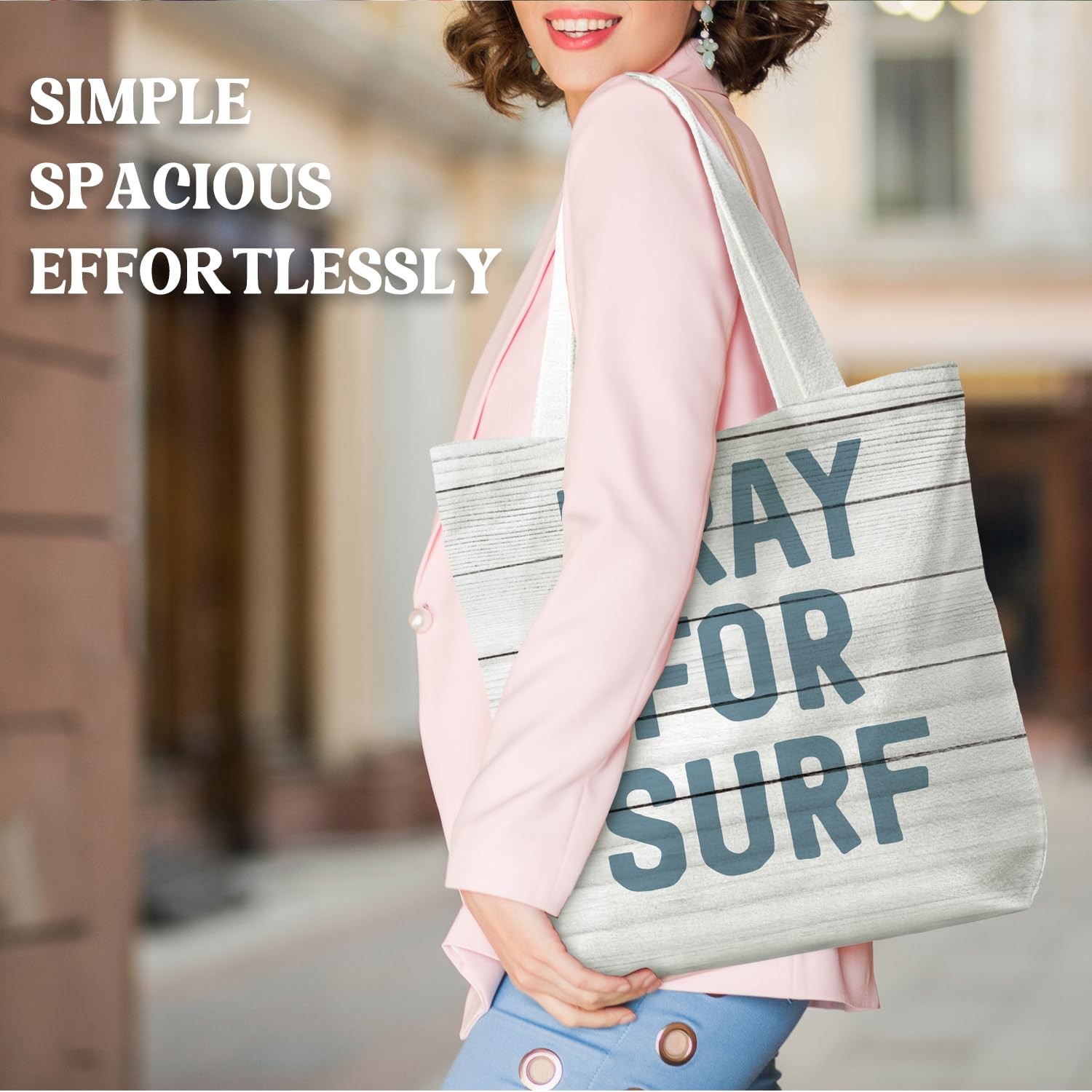 Beachy Blue Coastal Tote Bag, Gifts for , Tote Bags for , Reusable Shopping Bags