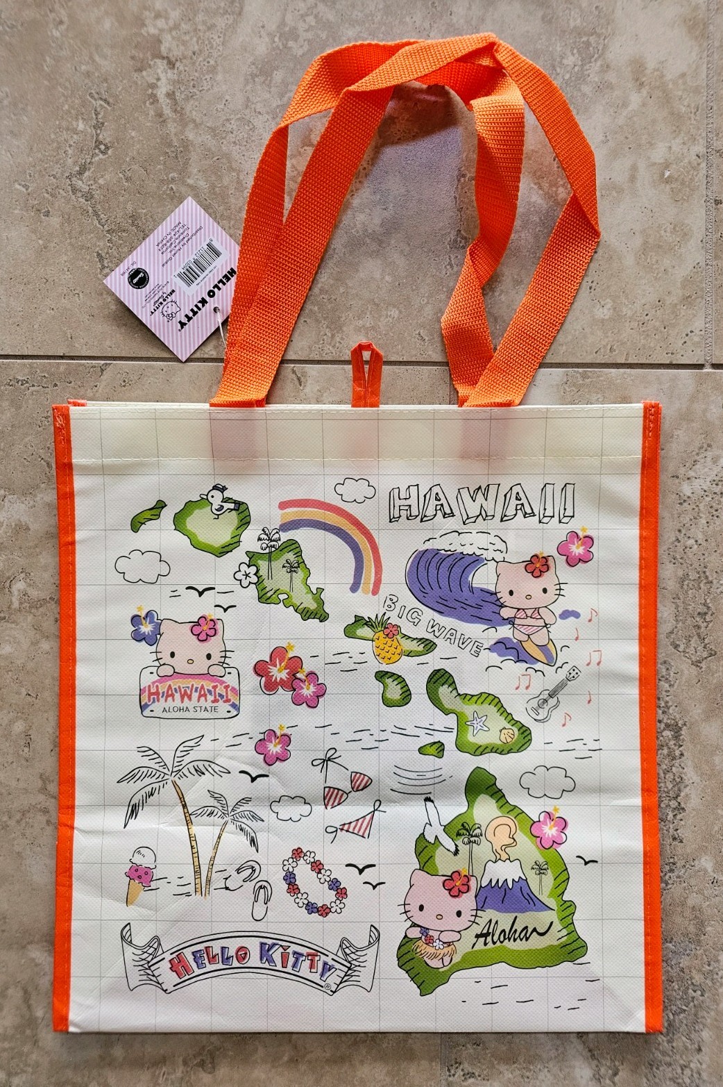 HAWAII Hello Kitty & Friends, Kuromi NWT Reusable Shopping Tote Bags Lot-of-4