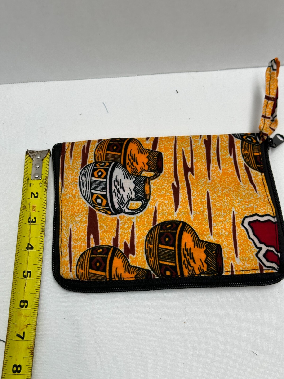Hand made foldable reusable shopping bag from Burkina Faso unique African flare
