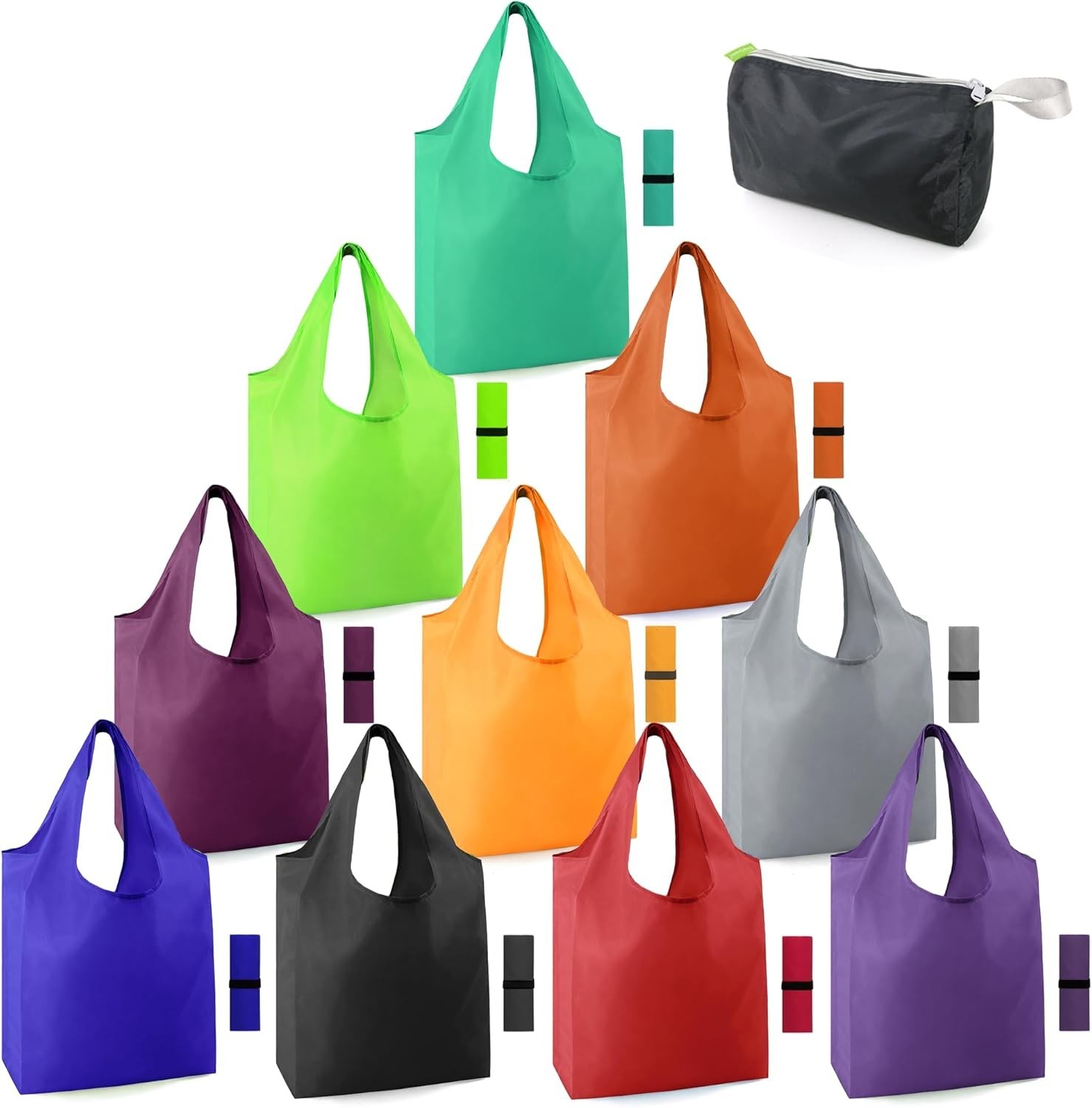 BeeGreen Reusable-Grocery-Bags-Foldable-Machine-Washable-Reusable-Shopping-Bags-