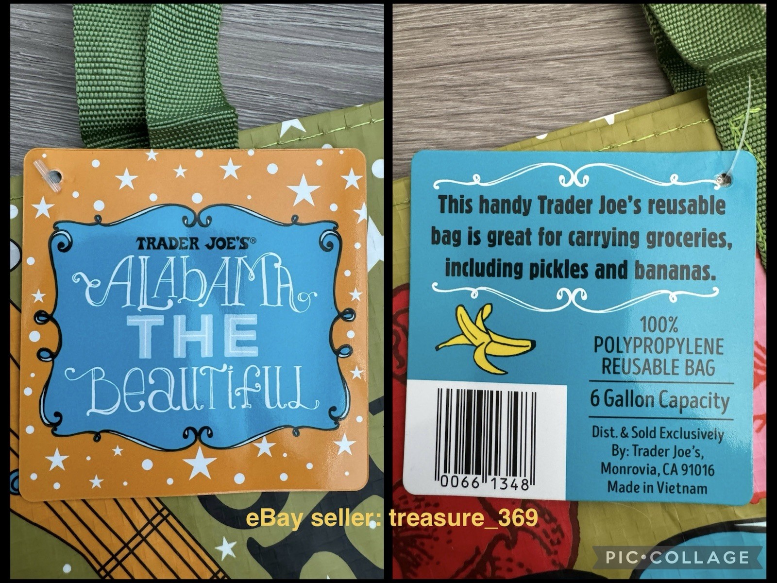 Buy More & Save- Reusable Trader Joe’s Bag Alabama – Brand New With Tag