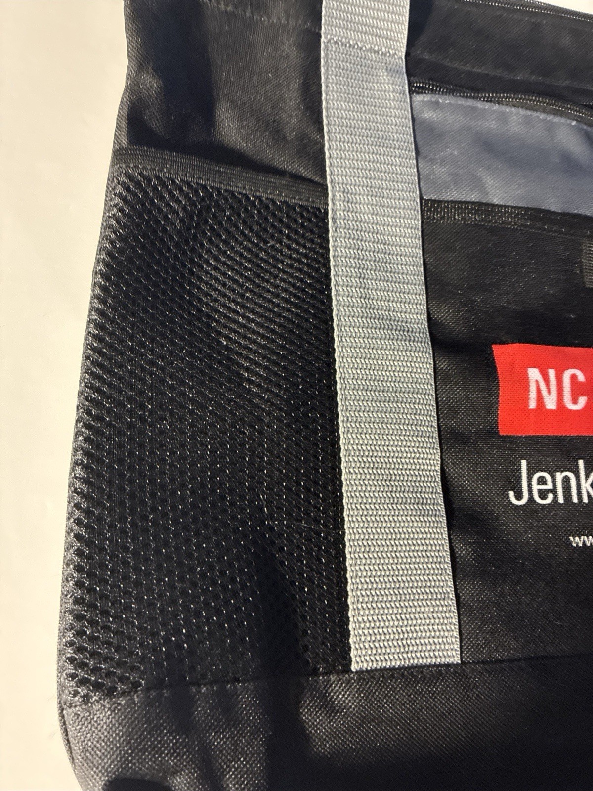 ✅New NC State Jenkins MBA Black/Gray Canvas tote Reusable bag + Bonus Pen🖊️