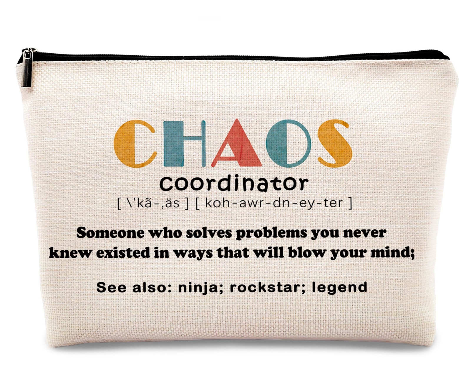 kdqua Chaos Coordinator Makeup Bag for Women, Thank You