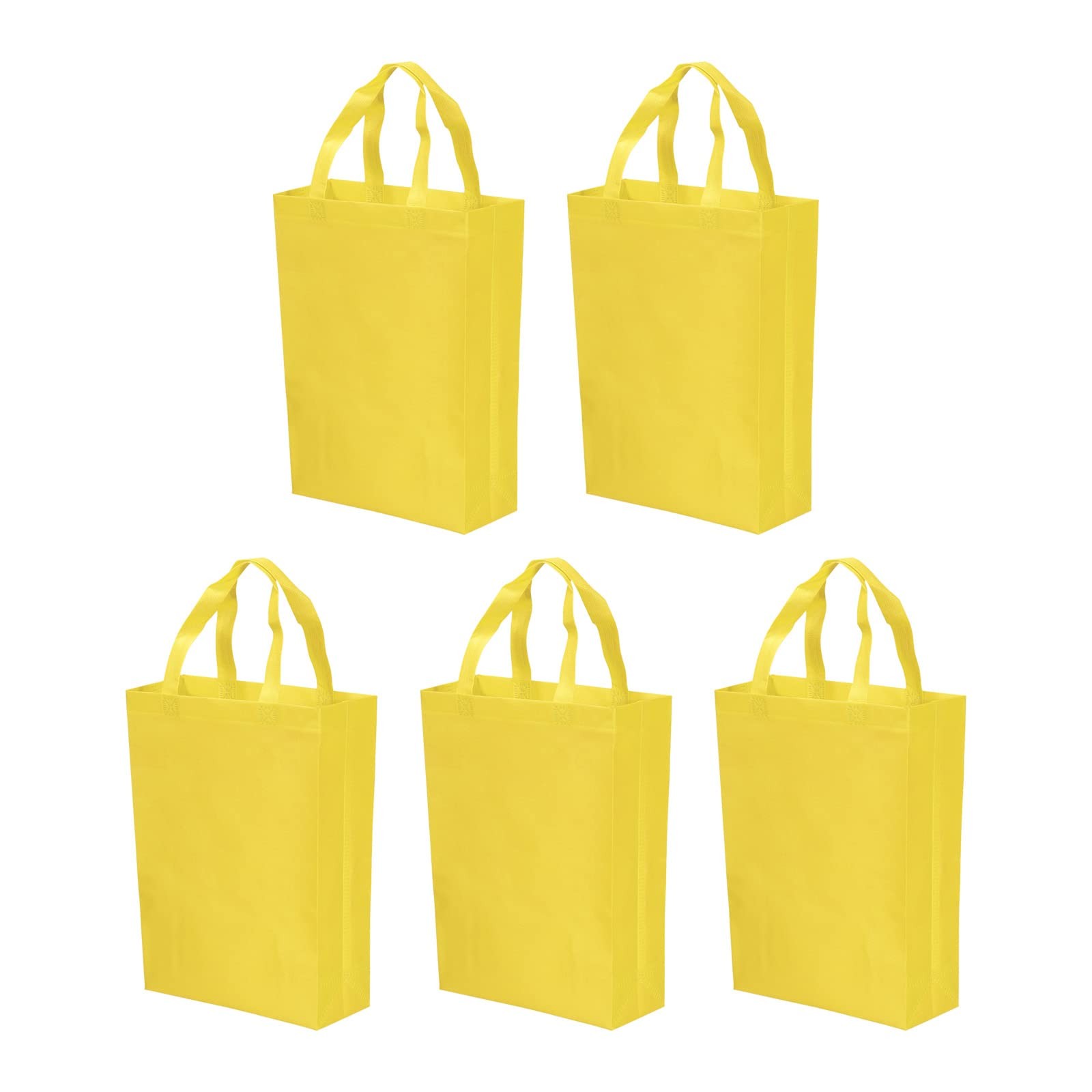 10 Pack 36x25cm Yellow DIY Blank Non-Woven Tote Bags, Arts, Crafts, Grocery