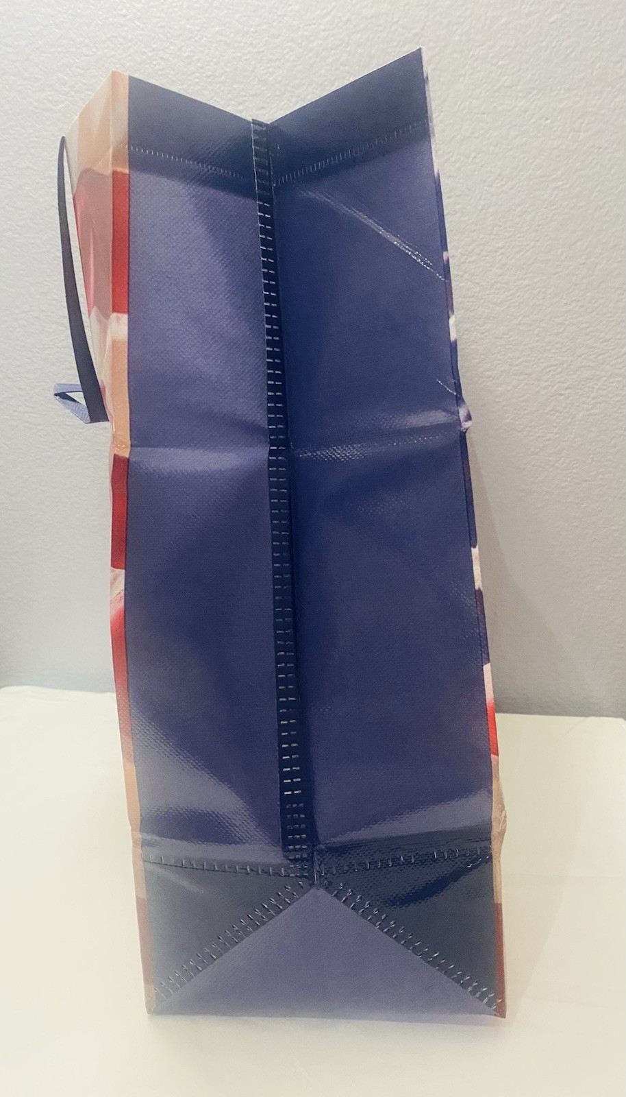 Reusable Foldable Plastic Shopping Bag Multicolor American Flag Pattern