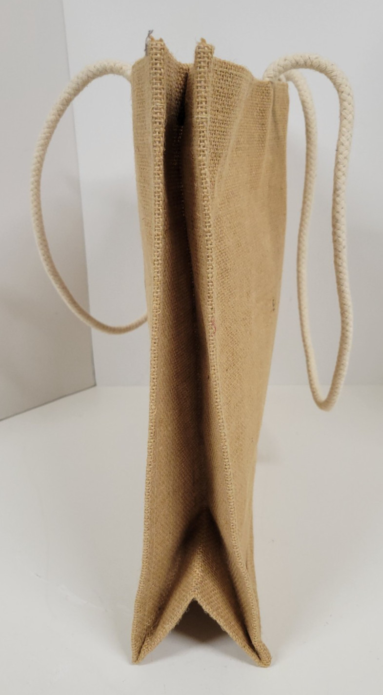 Chiapasionate Jute Burlap Tote Bag 17.5” x 13.5” x 5.5” Grocery Shopping Sack