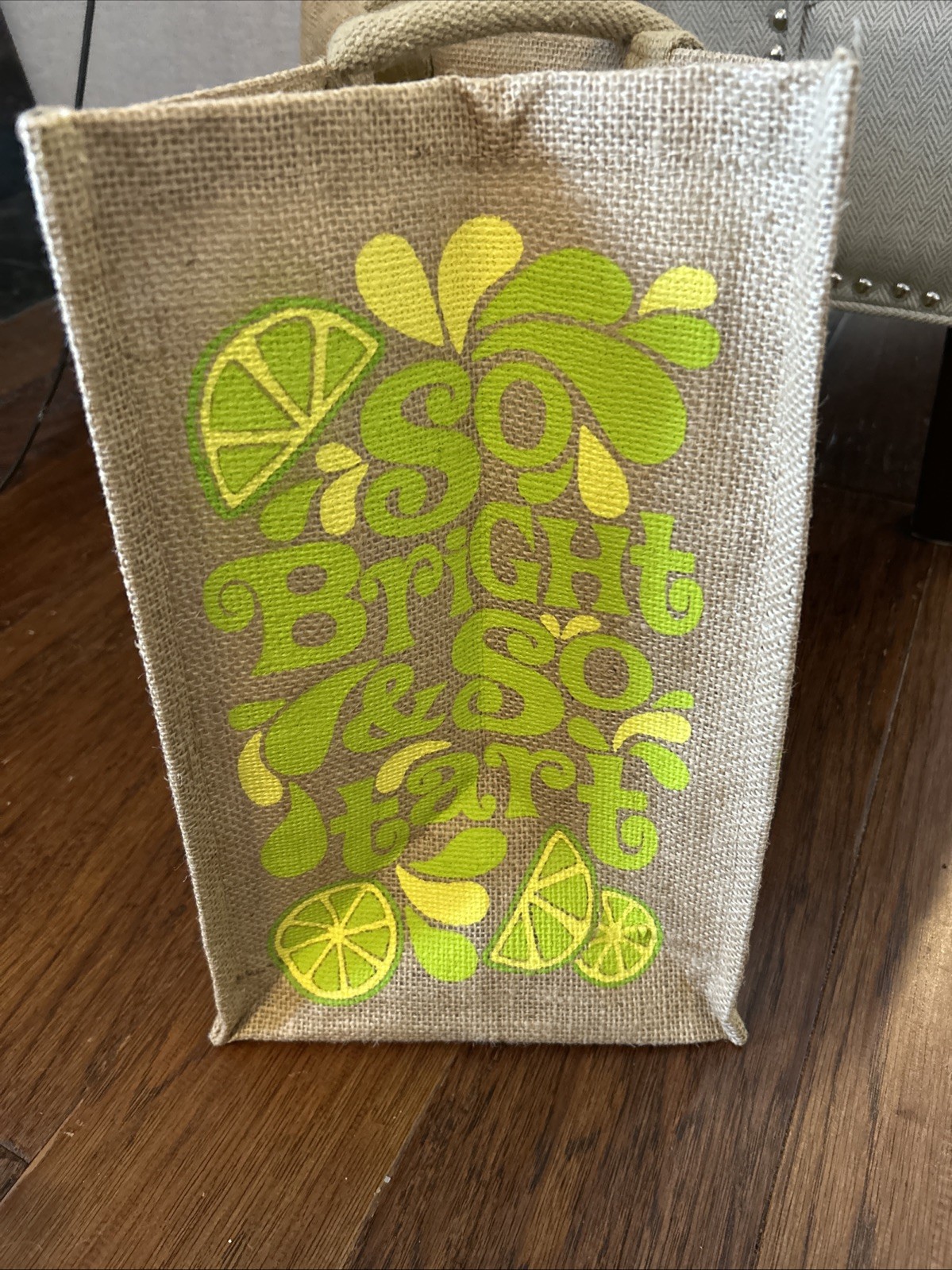 Trader Joe’s Lemon Lime Tote Bag Reusable Large