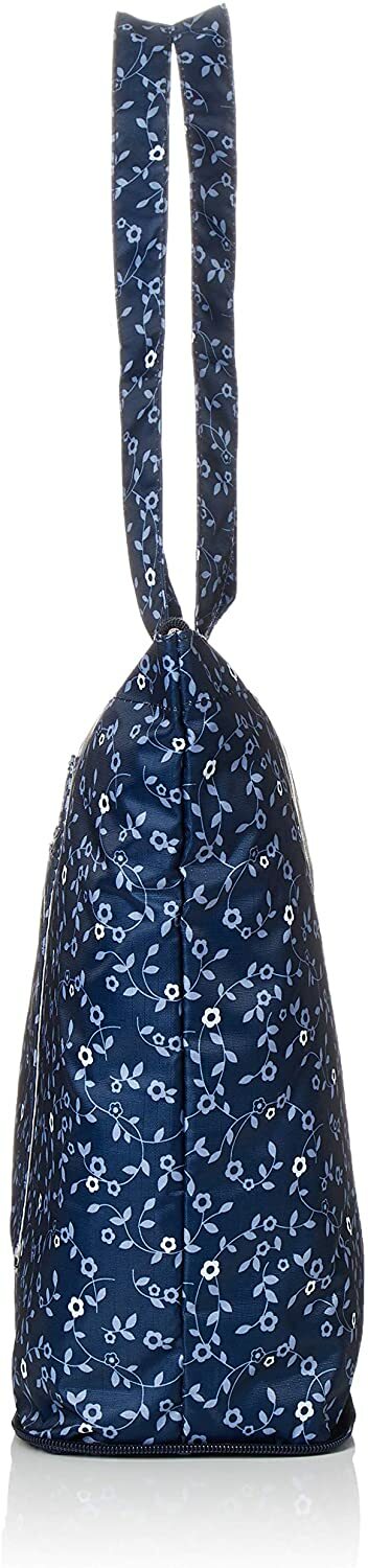 HAPITAS Eco Friendly Tote Travel Bag Flower Waltz Navy 20L