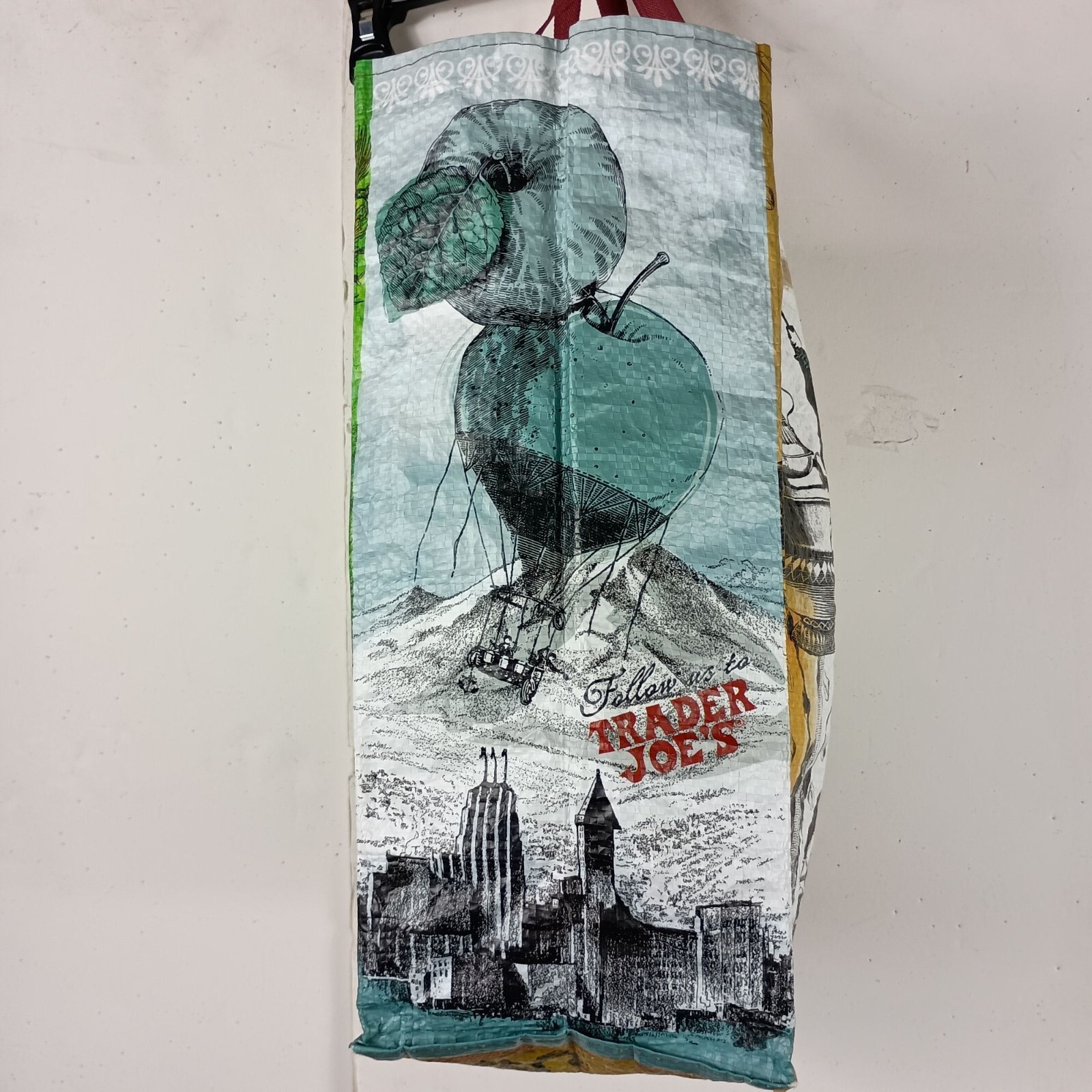Trader Joes Washington State Reusable Grocery Tote Bag Evergreen State Northwest