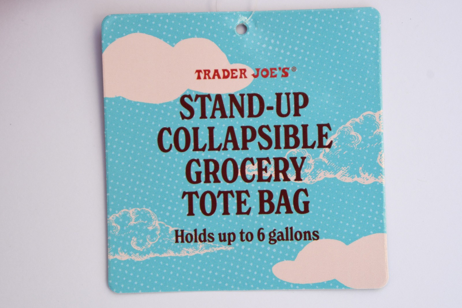 New Trader Joe’s Stand Up Collapsible Reusable Grocery Tote Shopping Bag
