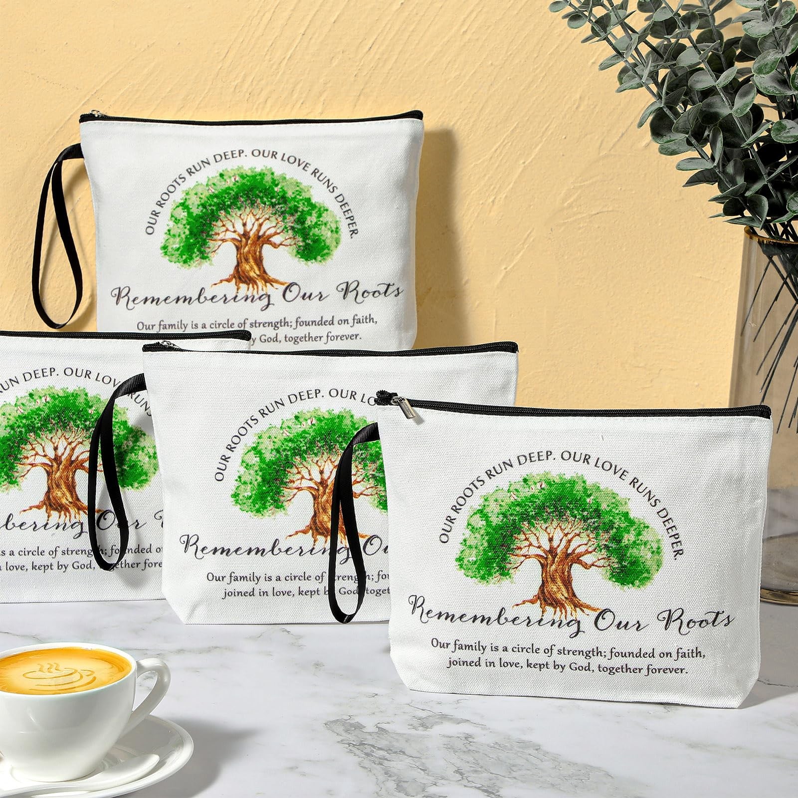 Kacctyen 10 Pcs Family Reunion Party Favors Bulk Remembering white and green