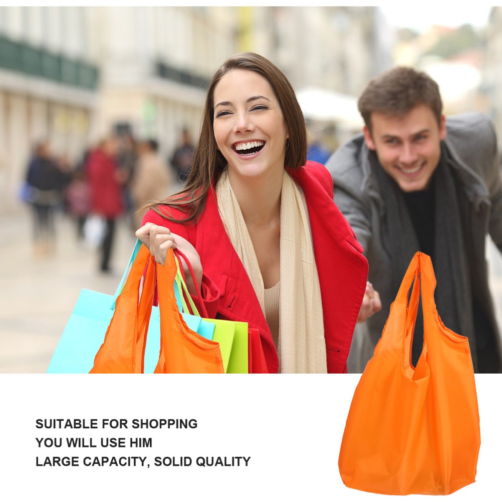 1 Set 4 Pcs Oxford Cloth Large Size Foldable Shopping Bags Portable Bags
