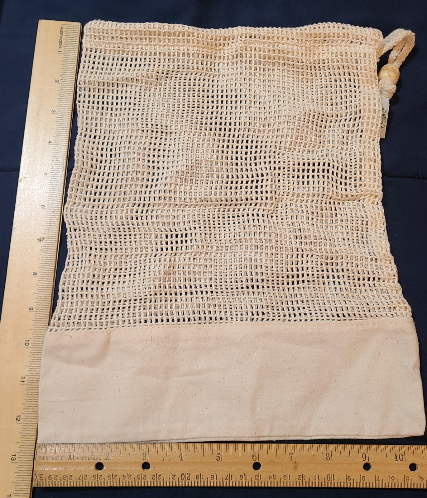 3pk Zero Waste Net Bags Jute Bag Farmers French Market Produce Reusable Pouches