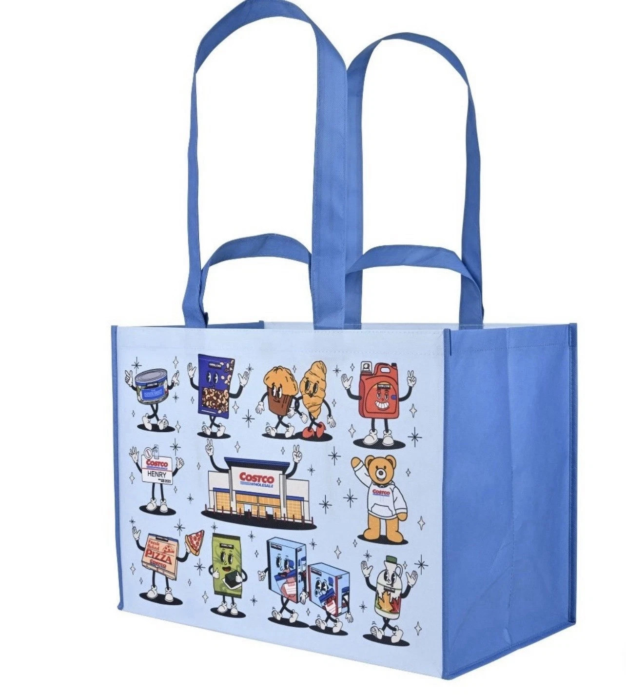 Set Of 4 Pack Canada Exclusive Costco Kirkland Reusable Shopping Bag Tote NEW