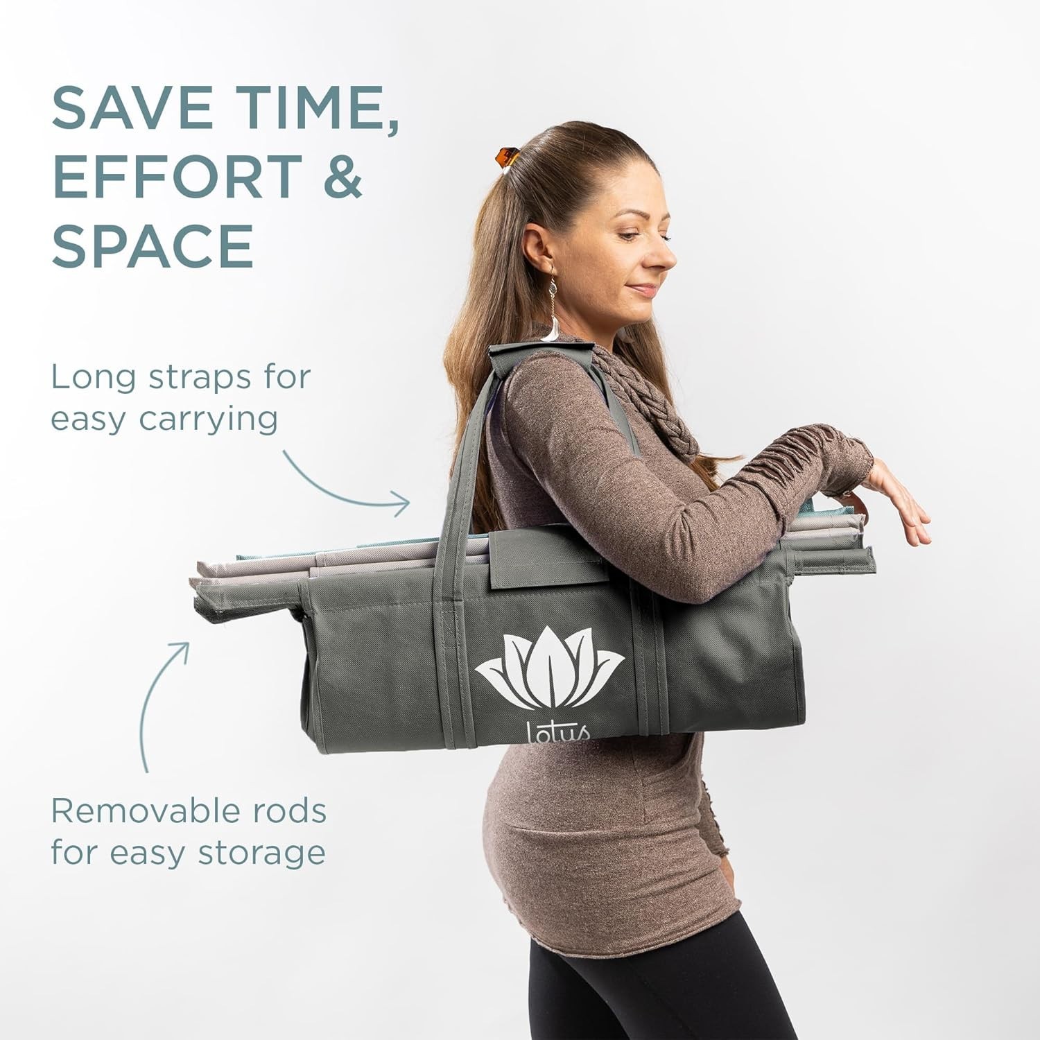 Elegant 4-Pack Earth Tone Trolley Reusable Grocery Bags for Hassle-Free Shopping