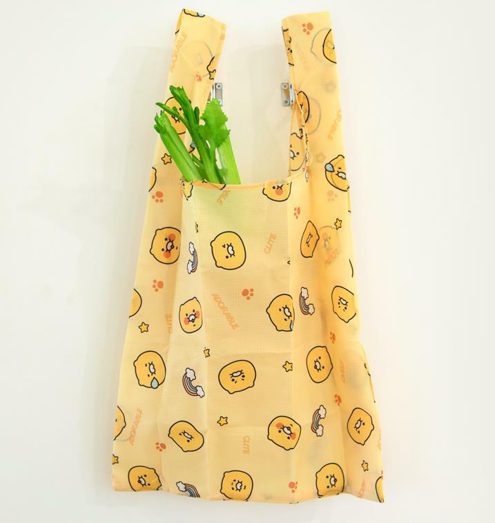 KAKAO FRIENDS CHOONSIK Folding Shopping Bags Resuable