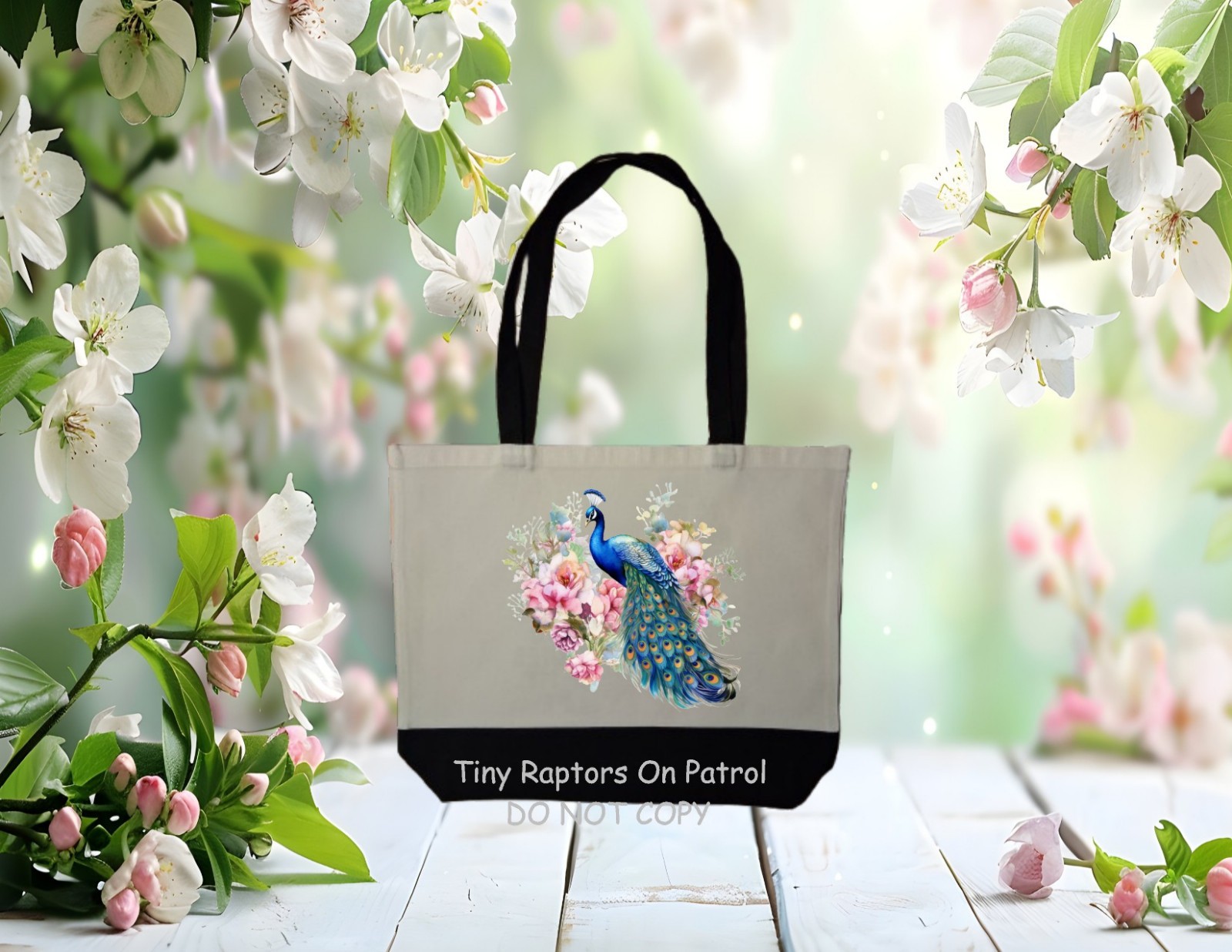 Peacock ~ Canvas Tote Bag~FREE shipping~shopping~CHOICE~Reusable~Gift~Birds