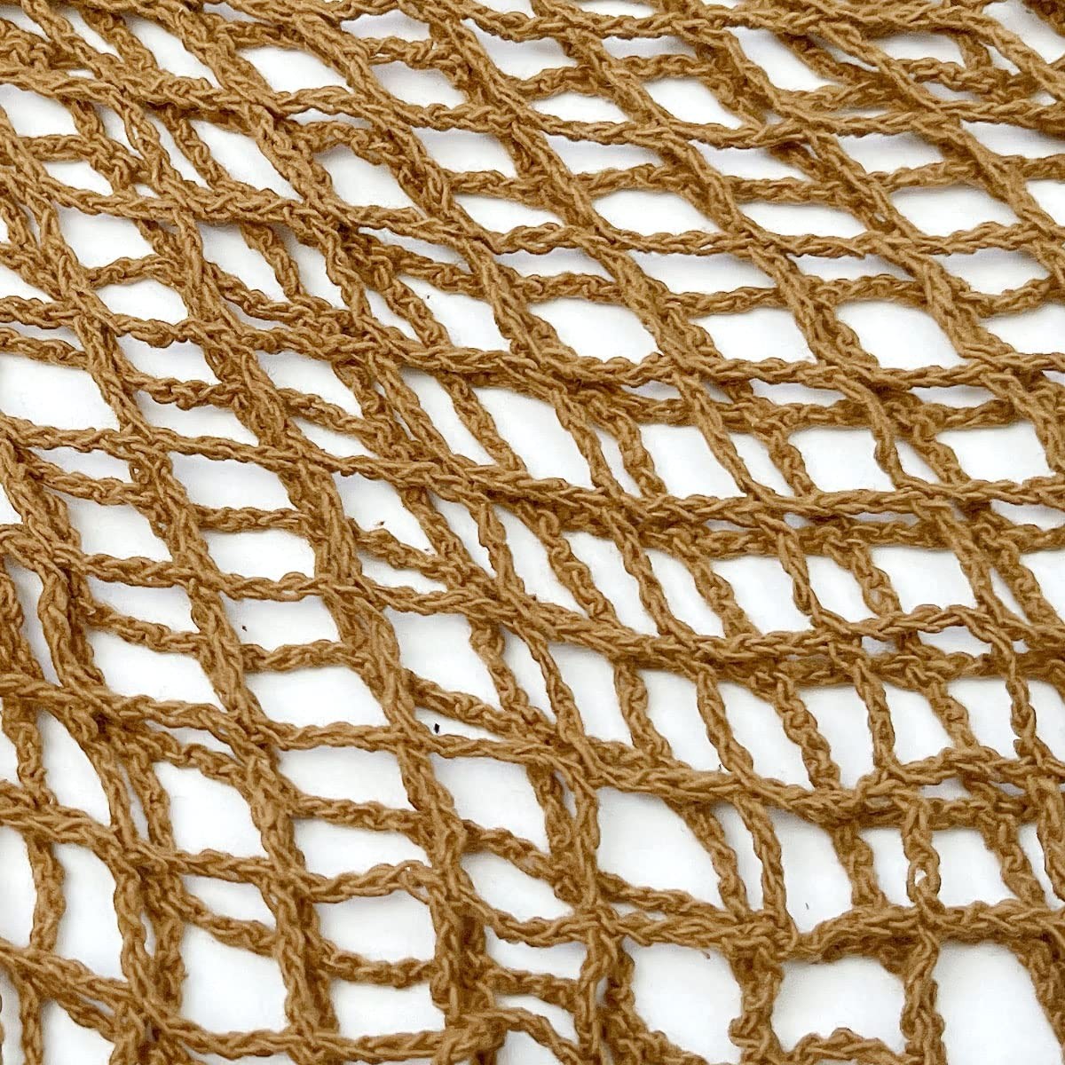 allydrew Cotton Mesh Net Foldable Reusable Set of 3, Black, Brown, Beige