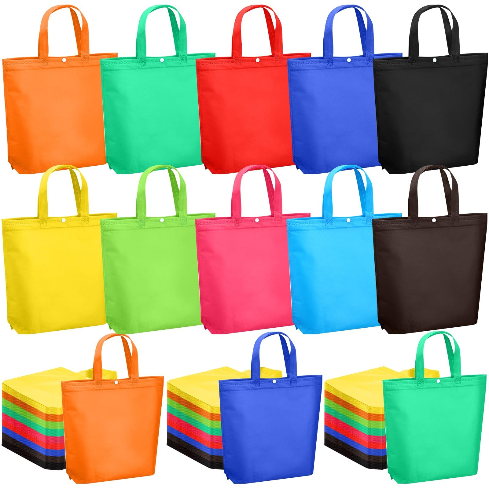 150 Pcs Reusable Grocery Bags Bulk Large Grocery Shopping Tote with Handle Mu…