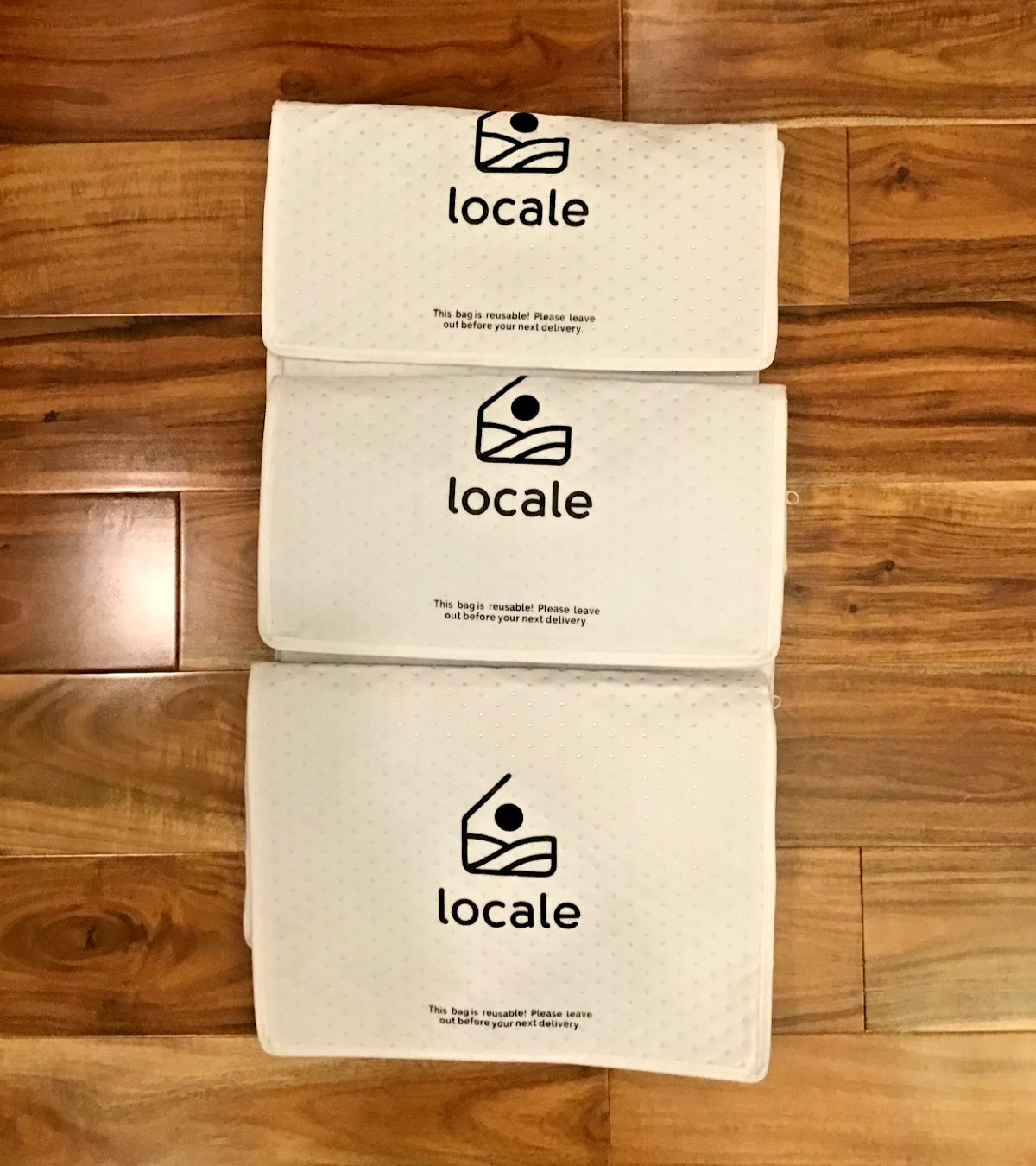 3 Pack Large Insulated Reusable Grocery Bag with Zipper Top for Takeout 12x10x6
