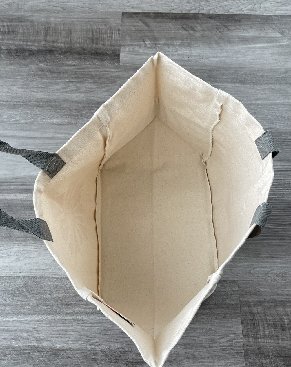 Leed’s Canvas Shopper Thank You Tote Bag New Organic Cotton Reusable