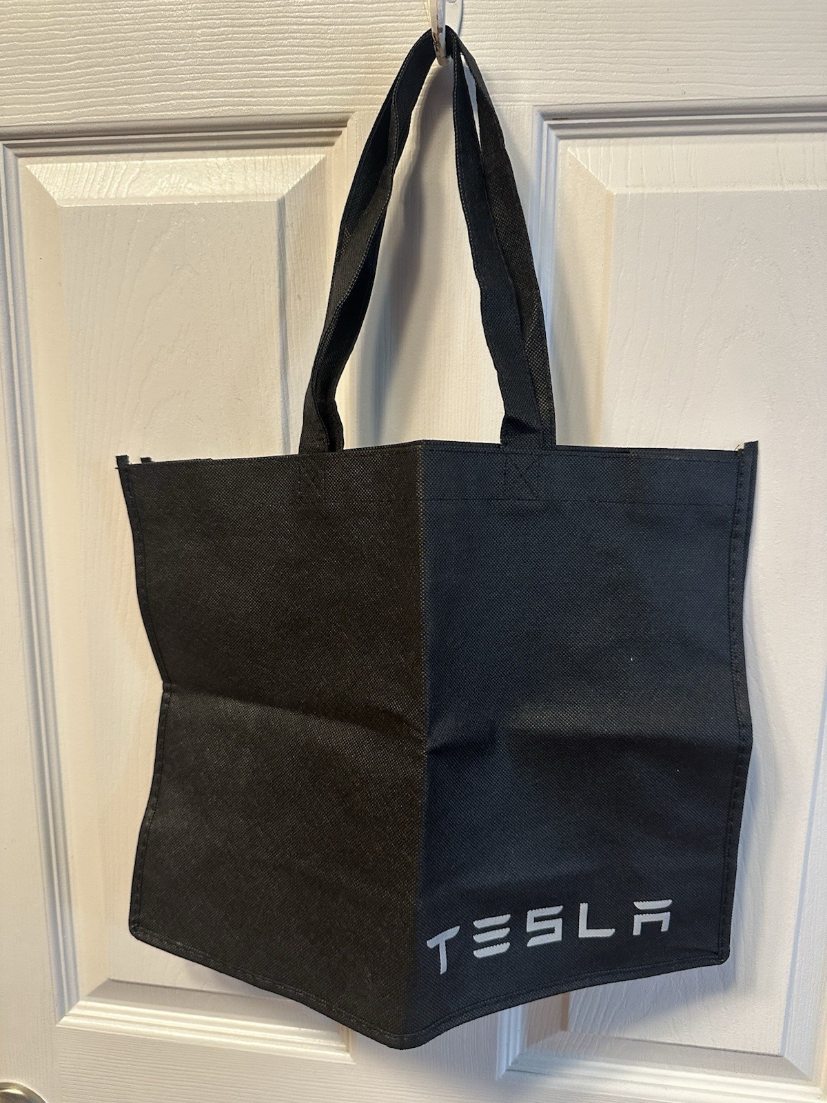 Rare New Tesla Reusable Tote Bag 12X 16 Black Brand New