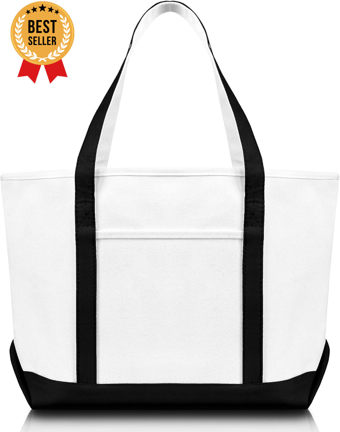 23in Cotton Canvas Tote Bag 24oz Heavy Duty Reusable Shopping Bag Premium