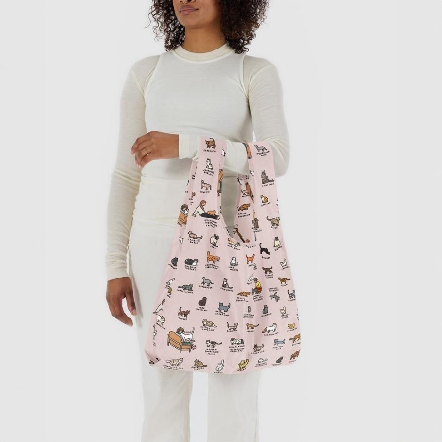BAGGU standard CAT (GRAPHIC DICTIONARY) Reusable Eco Bag w/ Pouch w/Tracking#