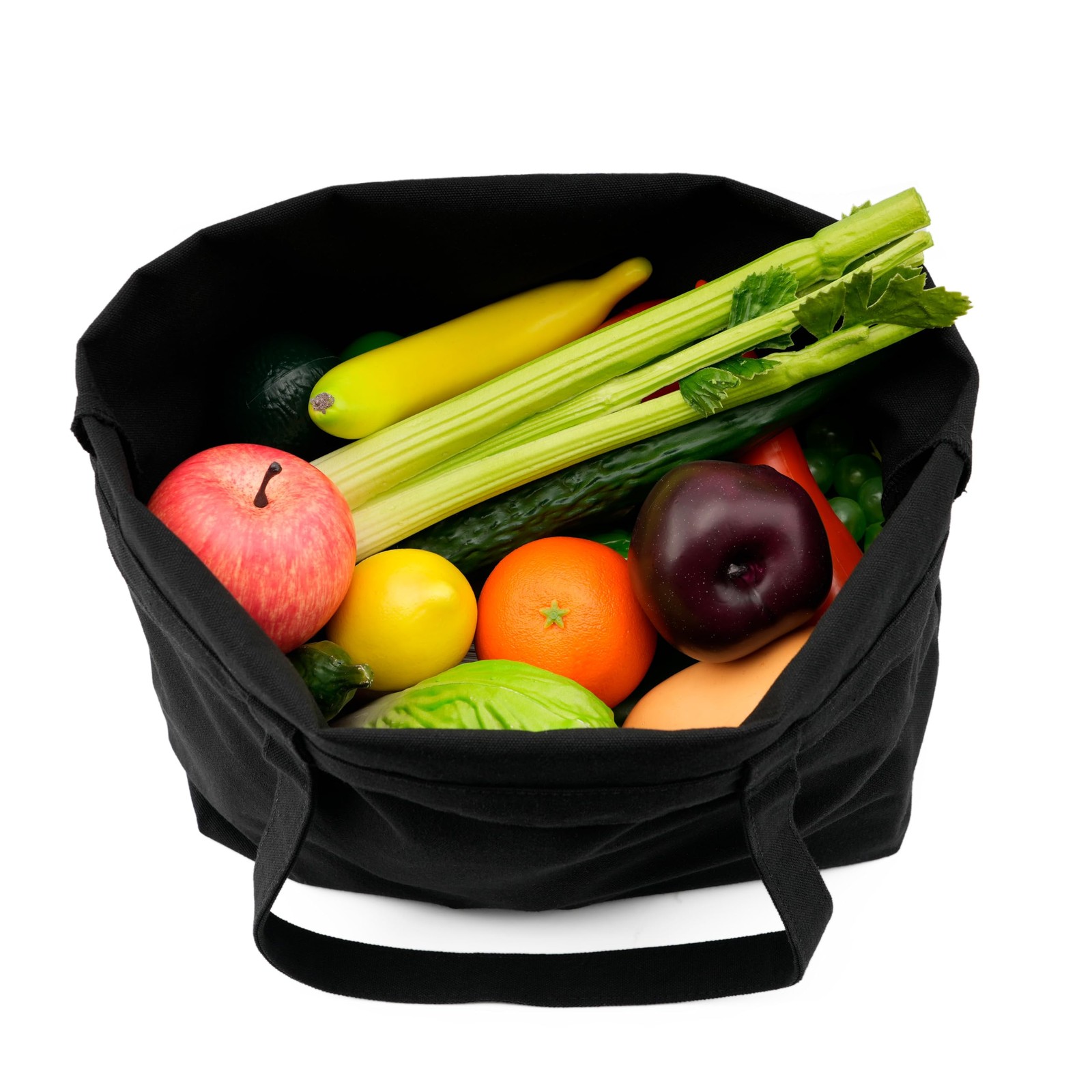 Blank Canvas Cotton Tote Bags, 2 Pcs Plain Reusable Grocery Shopping Cloth Ba…