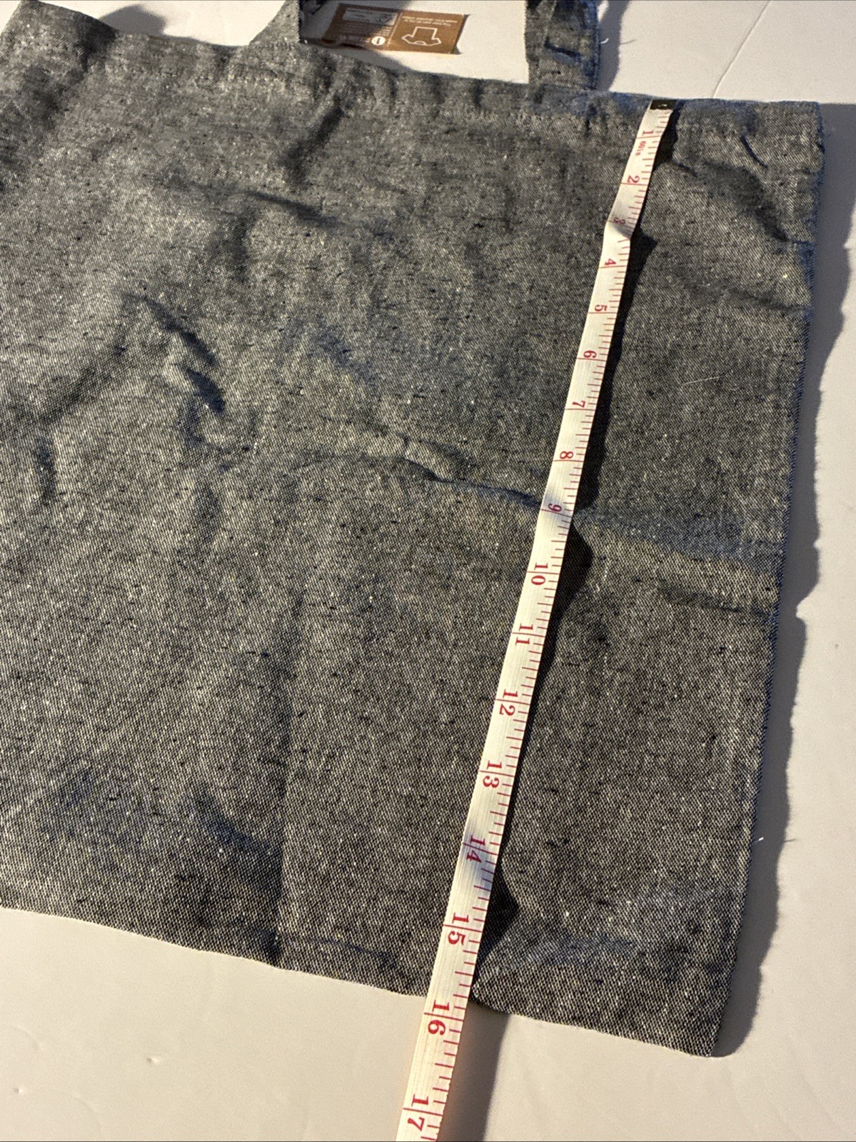✅NWT J.P. Morgan Canvas Swag Gray Tote Shopping Book Trader Bag
