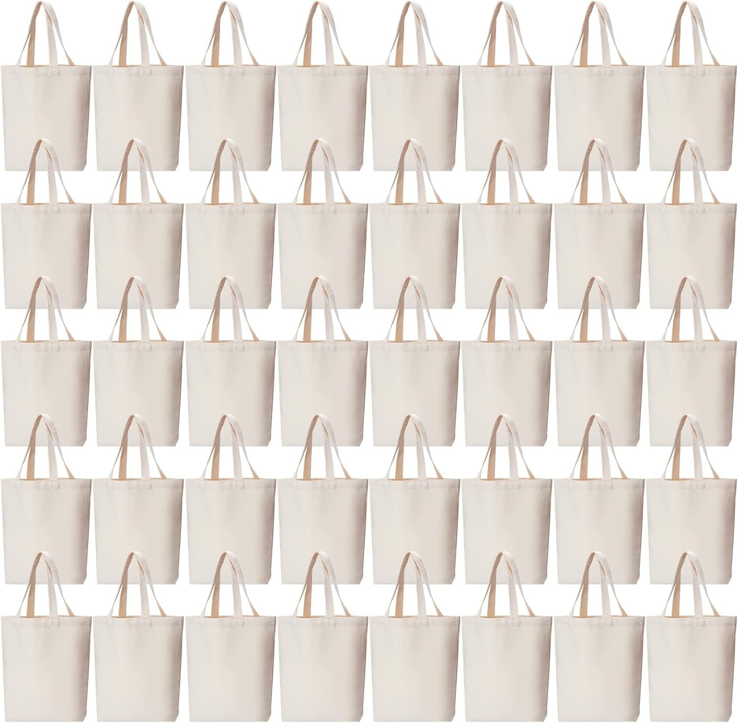 Canvas Tote Bag Bulk for DIY Projects, 13×15 Inches Sublimation Tote Bags for Gr