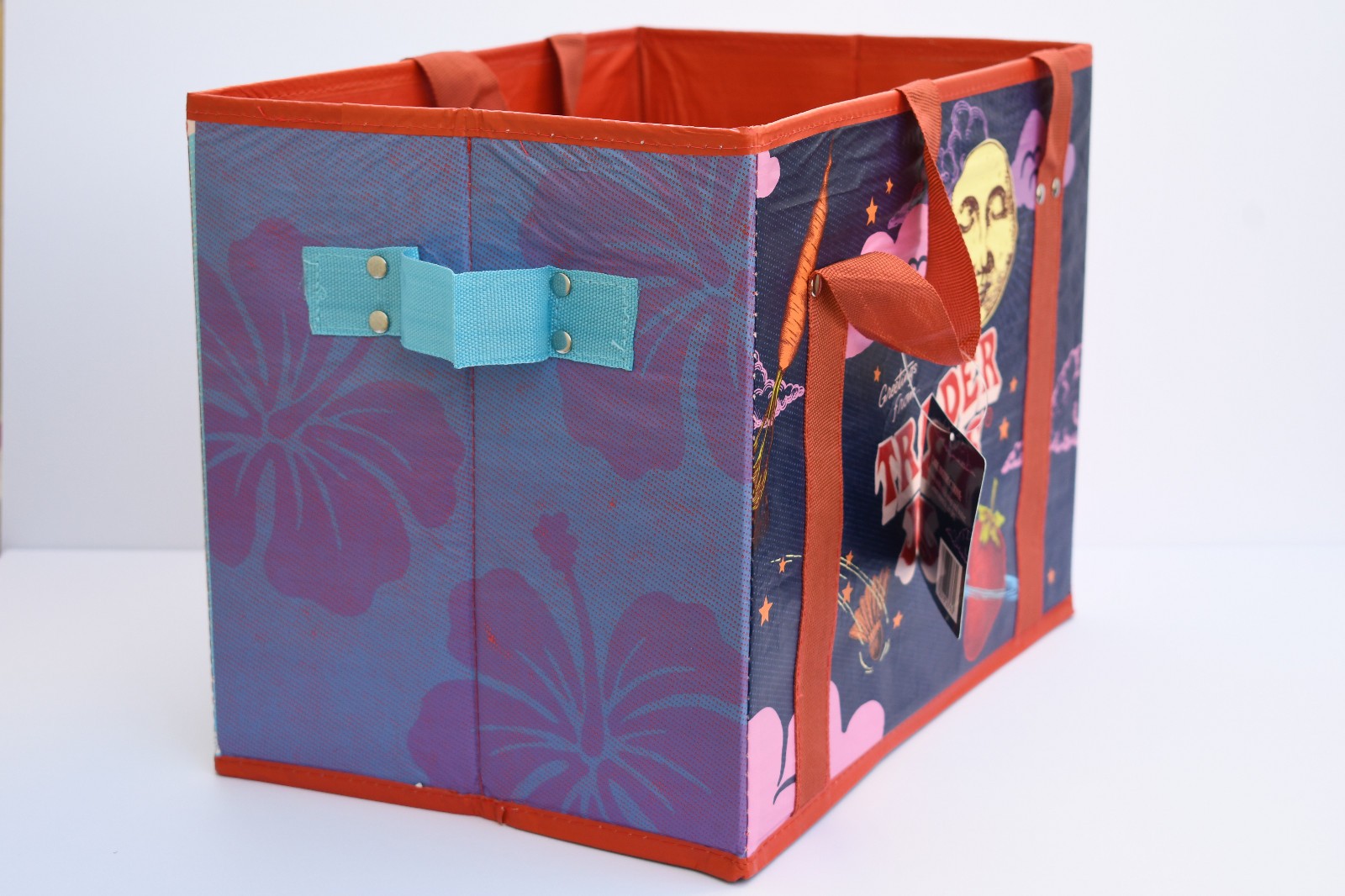 New Trader Joe’s Stand Up Collapsible Reusable Grocery Tote Shopping Bag